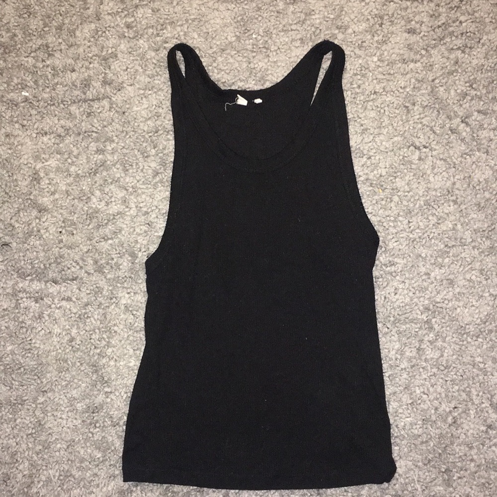 Black tank top